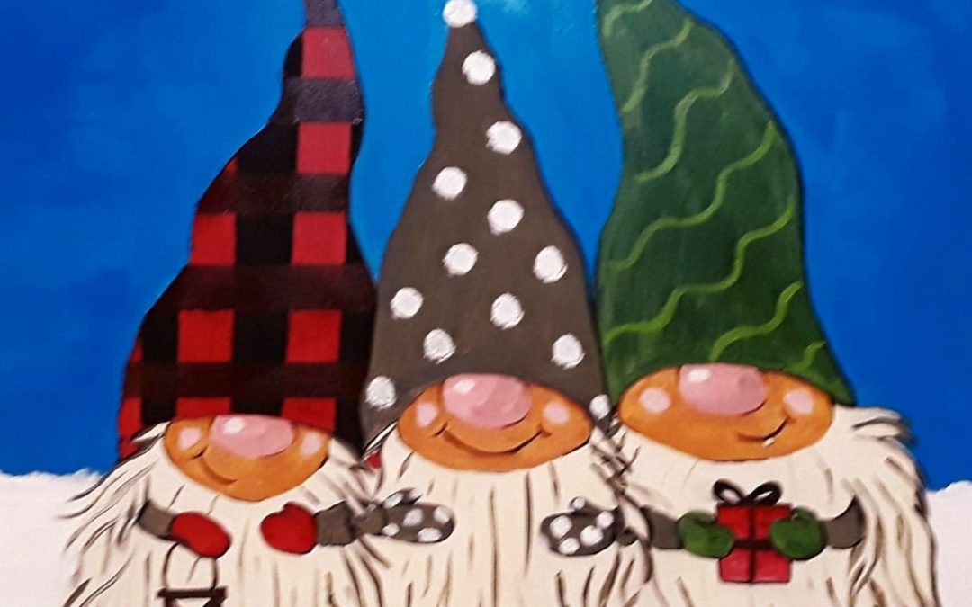 Jolly Gnomes, a PAINT & SIP EVENT with Lisa