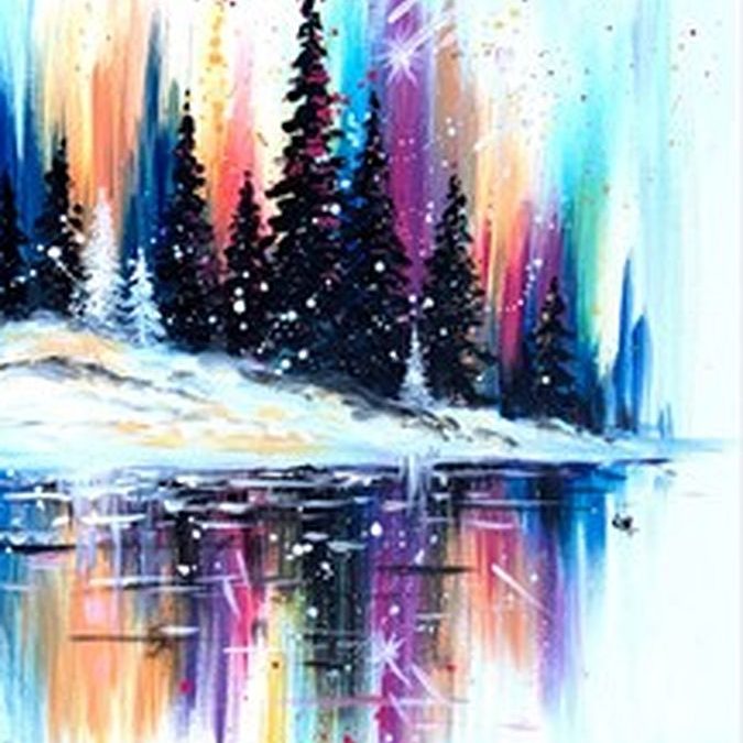 The Colors of Winter, a PAINT & SIP EVENT with Lisa