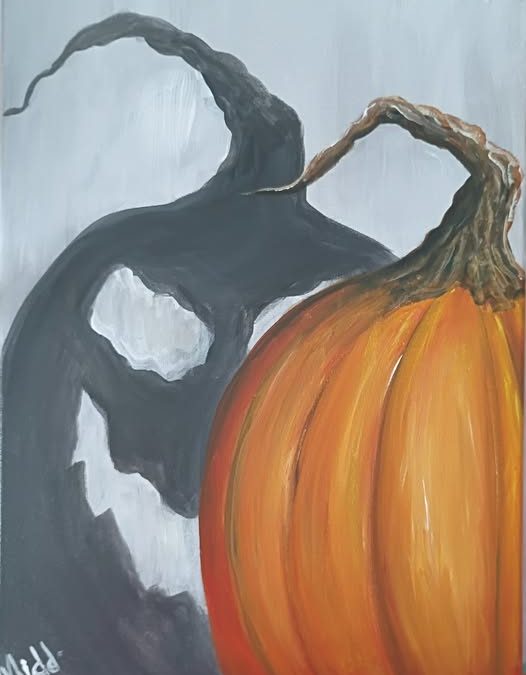 Spooky Shadow, a PAINT & SIP EVENT with Lisa