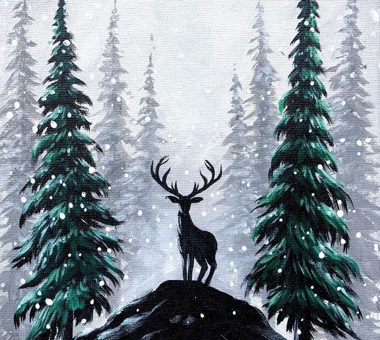 “Deer in the Spruce”, a BYOB PAINT & SIP with Lisa