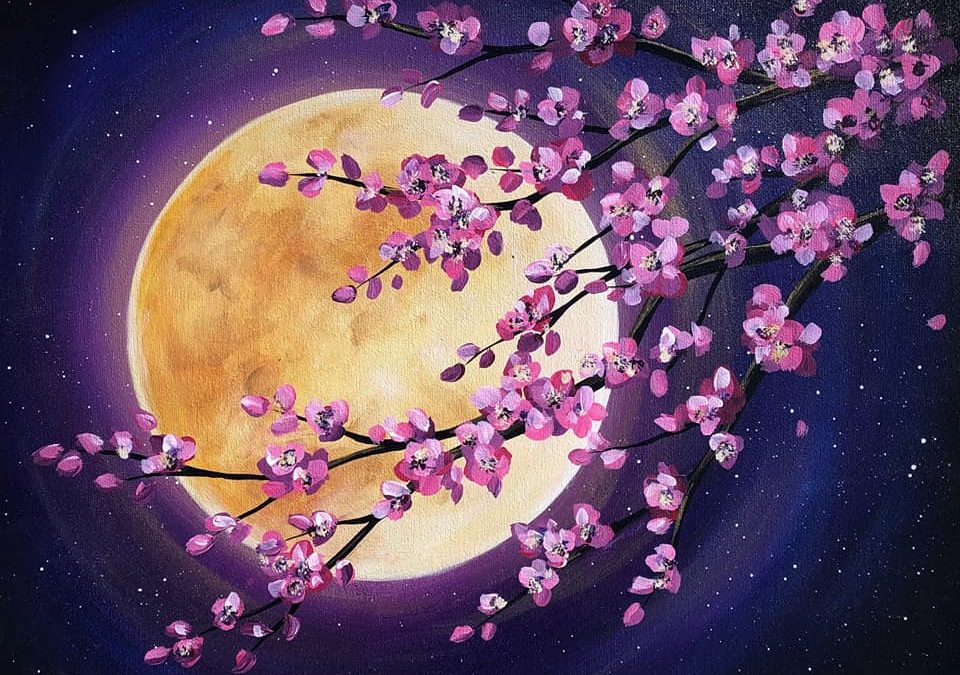 “Cherry Blossom Moon”, a BYOB PAINT & SIP with Lisa