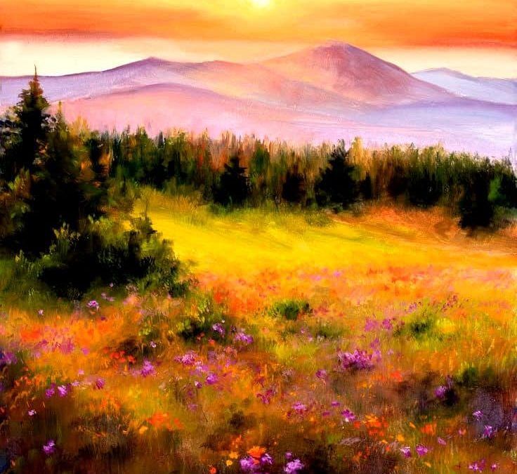 “Sunset in the White Mountains”, a PAINT & SIP EVENT with Lisa, TICKET INCLUDES 1 Glass of Wine