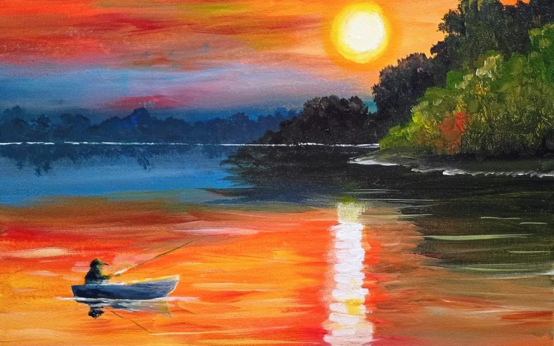 “Boating at Sunset”, a PAINT & SIP EVENT with Lisa