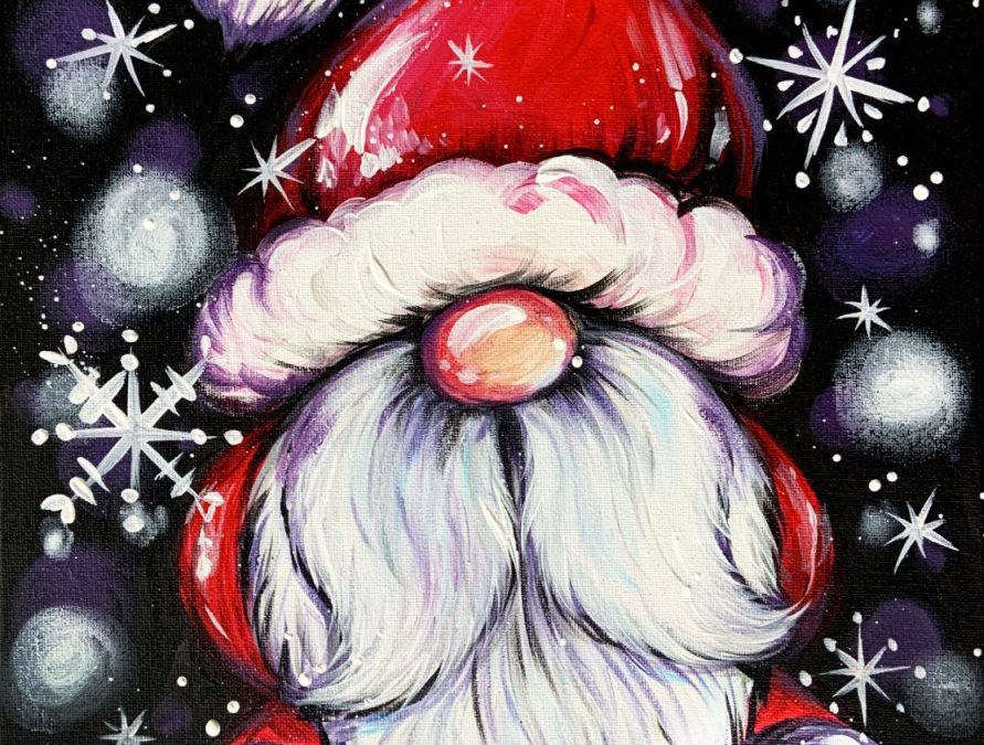 “Christmas Gnome”, an ADULT PAINT & SIP with Lisa